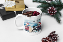 Load image into Gallery viewer, Buddyprintz mug Christmas personalised couple with 2 dogs dog

