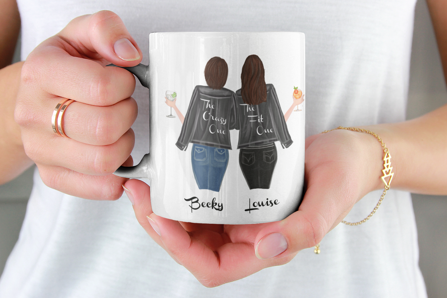 Buddyprintz Personalised Girl  Best Friend Mug